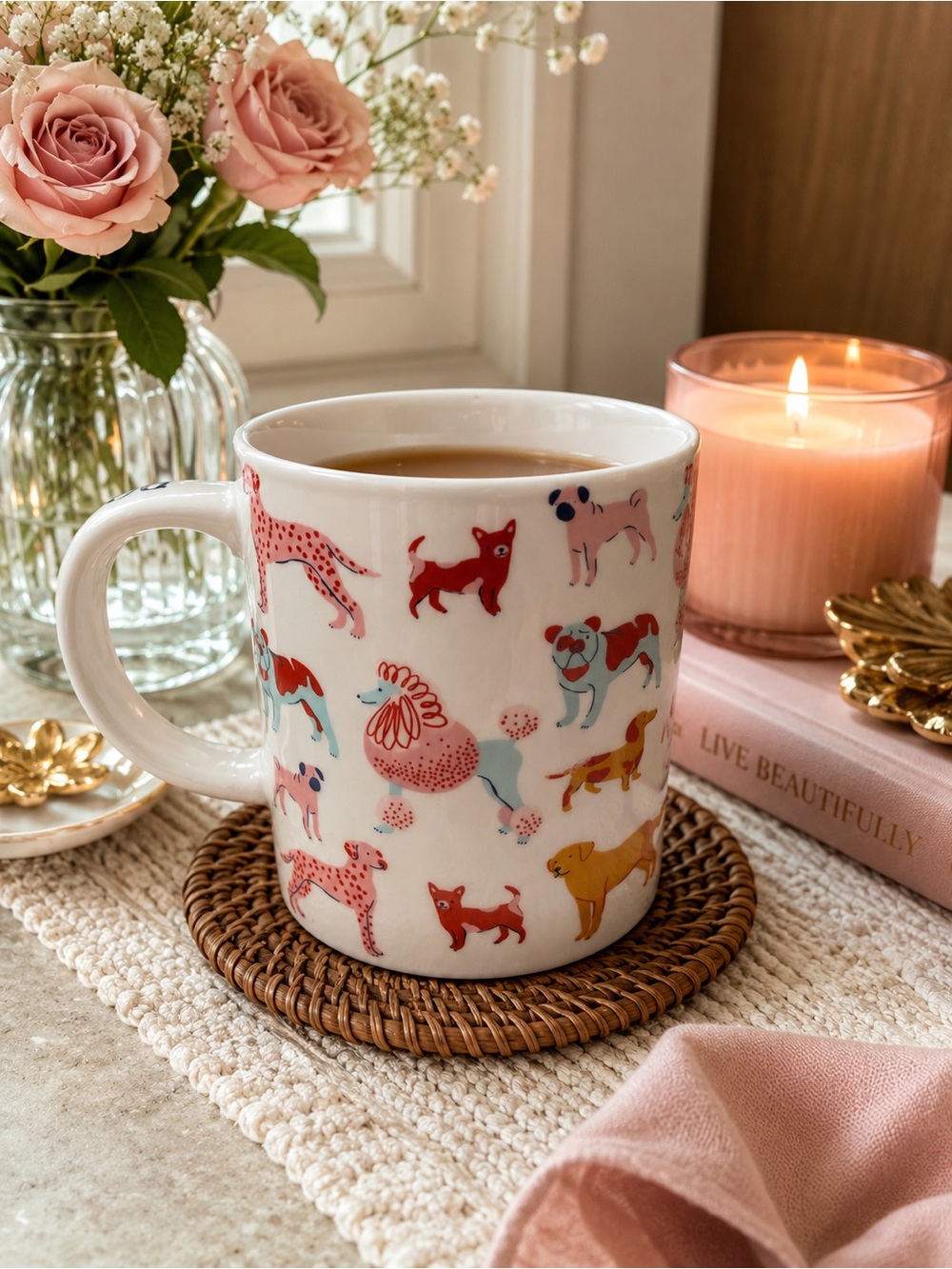 Parker Lane Dog Person Mug NWT Stoneware